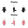 Cute Plush Cat Keychain Cartoon Doll Toy Speechless Cat Pendant Keyring for Women Girl Couple Bag Ornament Car Key Chain