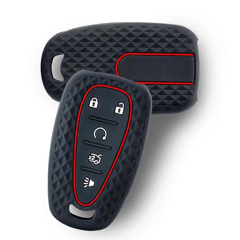 Silicone For Chevrolet Malibu Blazer Traverse Seeker Onix Equino Volt Bolt Trax Orlando Cruze Spark Sonic Camaro Car Key Case