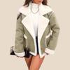 New Plush Lapel Winter Coat: Warm Casual Style Jacket