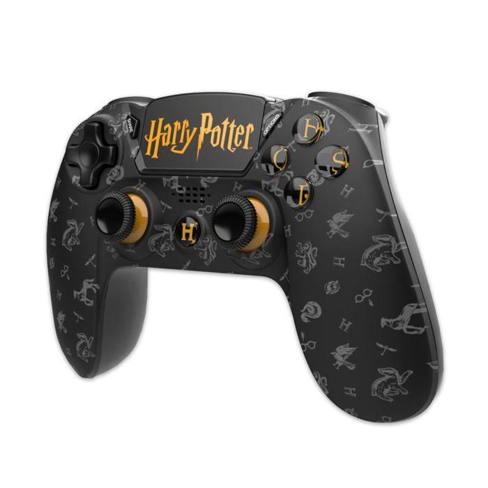 Manette De Jeu - TRADE INVADERS - Harry Potter - Sans Fil - Noir - Vibration Intégrée