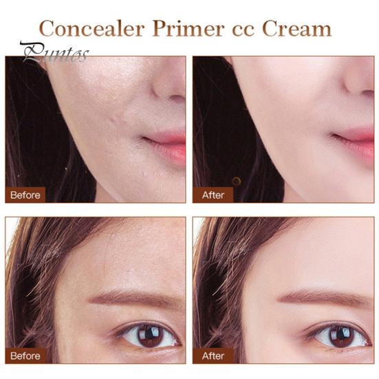Natural Finish Makeup Cream 40G Color Correcting Tinted CC Cream, Lightweight Buildable Coverage Hyaluronic Acid Facial Skin Tone Balancing