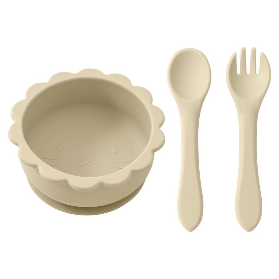 Color Kids Silicone Baby Feeding Bowl Silicone Dishes For Kids Waterproof Spoon Non-Slip Crockery Bowl Children's Tableware