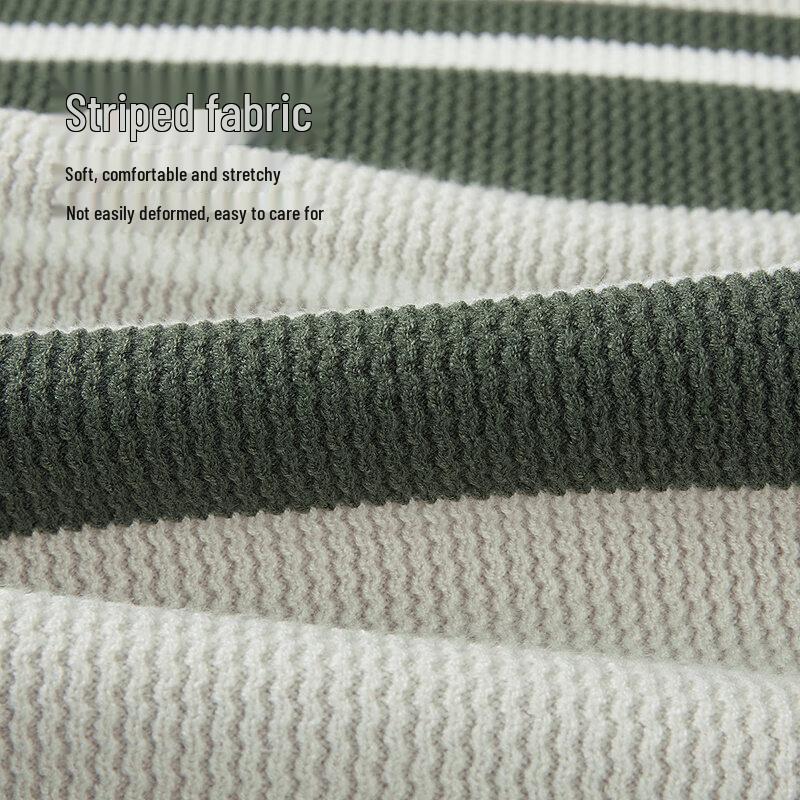 HLA Men's ZOLA Collaboration Striped Round Neck Knit Shirt