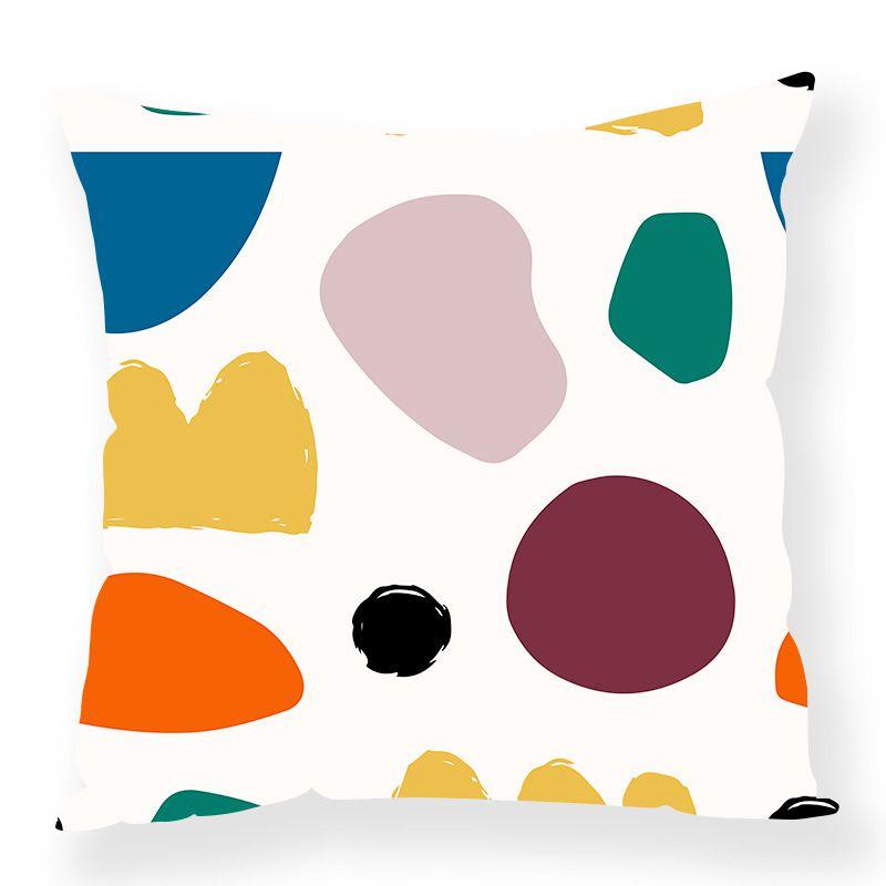 Vibrant Rainbow Print Cushion Cover For Sofa Perfect Home Pillow Case Decor