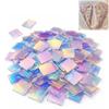 Mini Dubbelzijdige Regenboog Holografische Acryl Kubussen, Transparante Veelkleurige DIY Knutsel Decoratie Accessoires