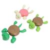3 Pcs Funny Turtle Cup Holder Moving Limbs Open Eyes Desktop Decor Turtle Coaster Cup Pad for Home
