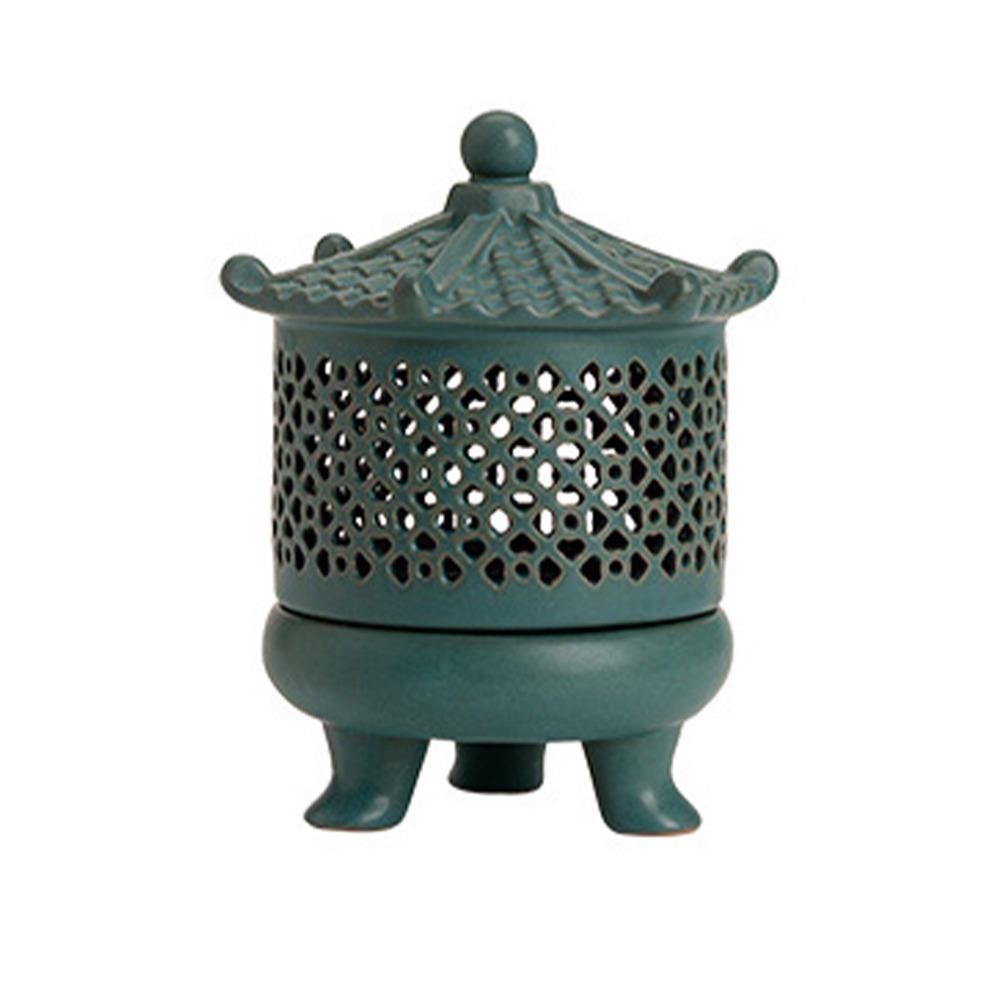 With Lid Sandalwood Agarwood Stove Retro Aromatherapy Holder Incense Burner  Yoga Studio