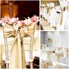 Satin Chair Sashes Wedding Chair Bow Knot Ribbon Tie For Wedding banquet ThanksgivingParty HotelBirthdayBanquet Chair Decoration