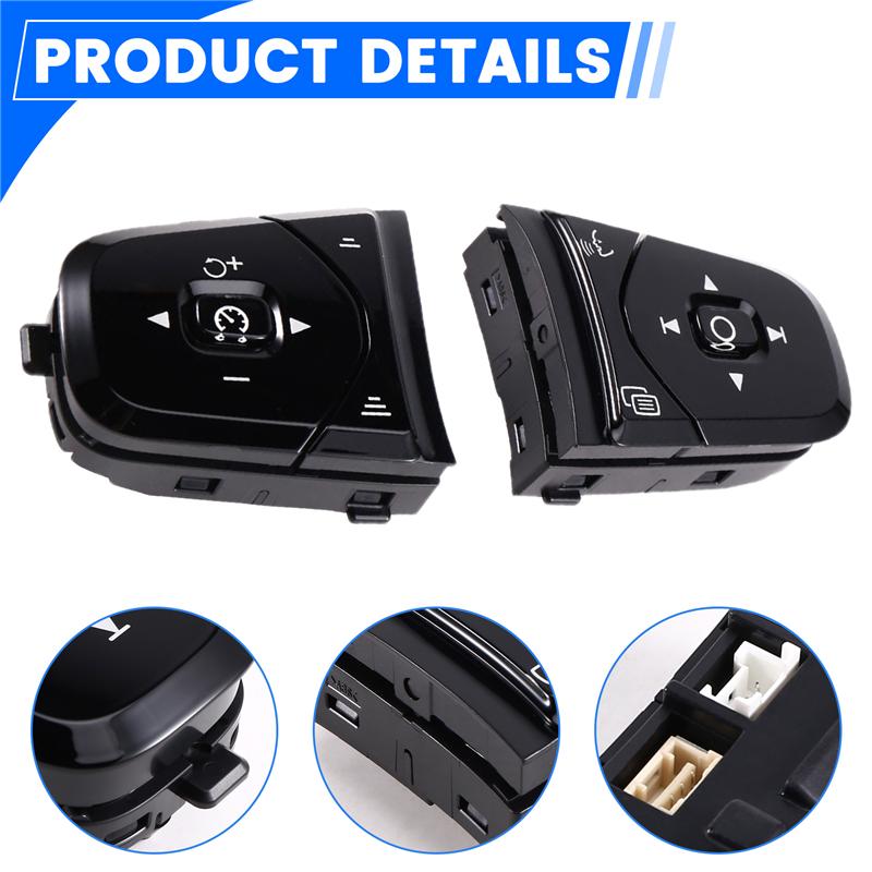 1Set New Car Steering Wheel Cruise Control Switch Button For Volvo S60 S90 V90 XC90 XC60 MK2 31443498 31443499