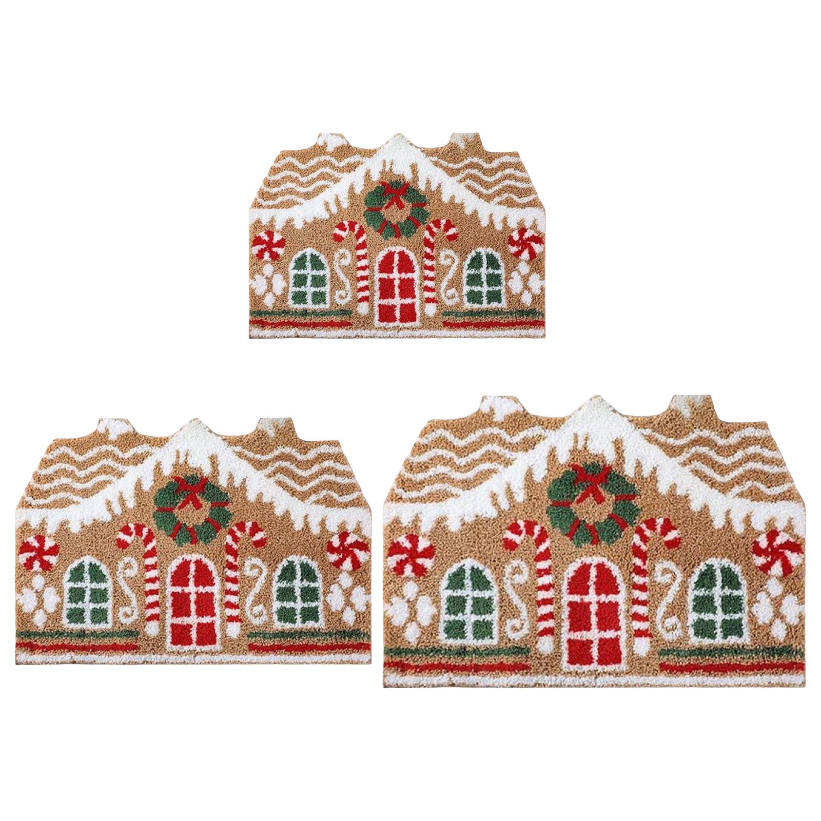 

Christmas Door Mat Kitchen Carpet Bedroom Bathroom Party Entry Xmas Area Rug 40cmx60cm
