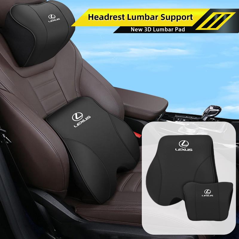 Car Seat Headrest Lumbar Support Pillow Waist Pad Backrest Interior For Lexus IS250 IS200 ES350 GS400 GS430 GX460 HS250h IS300