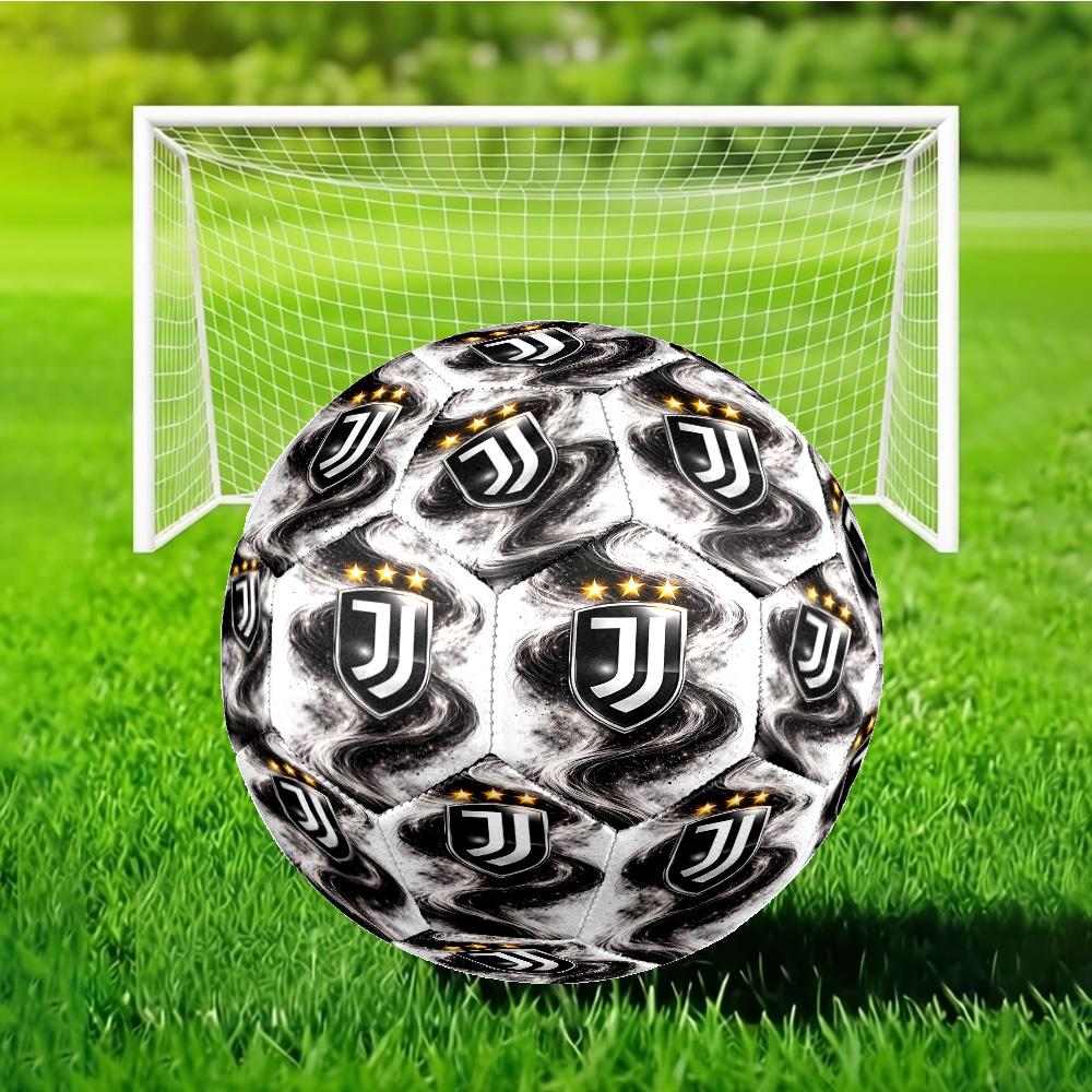 Juventus Endless Passion Soccer Ball Size 5 Soccer Ball, Machine-stitched, Soft and Comfortable, Suitable for Training and Matches Fan Gift