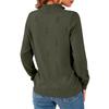 Women's Zip Front Knit Pullover Long Sleeve Casual Business Sweater