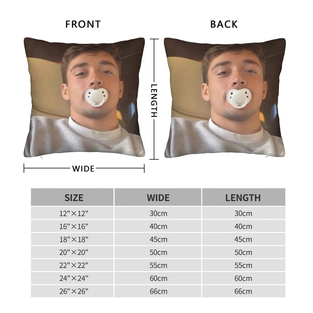 C-Charles Leclerc Pillowcase Accessories Printing Cushion Cover Decorations Throw Pillow Case Cover Living Room Multiple Sizes