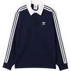 Adidas Originals Adicolor Rugby Fashion Soft Sports Long Sleeve Polo Shirt Men Tops JY1400