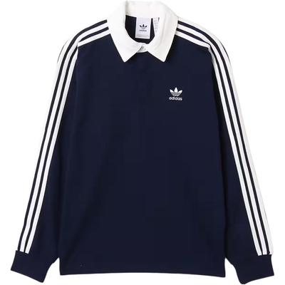Originals Adicolor Rugby Fashion Soft Sports Long Sleeve Polo Shirt Men Tops JY1400