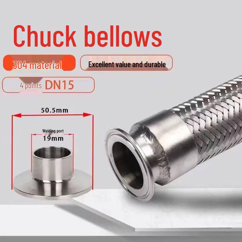 

304 Stainless Steel Sanitary Clamp Corrugated Hose