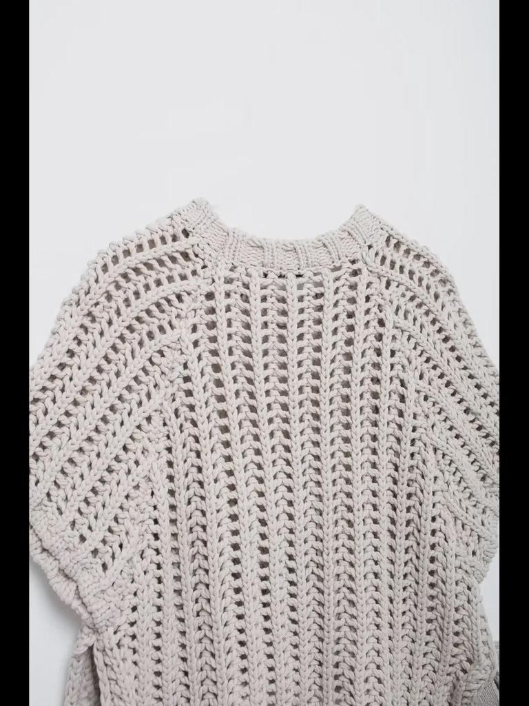 Women's European-American Style Knitted Sleeveless Vest 
