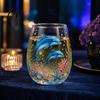 Glass Tea Cup For Loose Leaves Sea Turtle Tumbler Ocean Theme Drinking