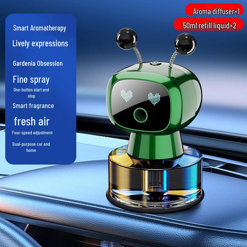 Men's Luxury Car Air Freshener: AI Smart Robot Aromatherapy Spray