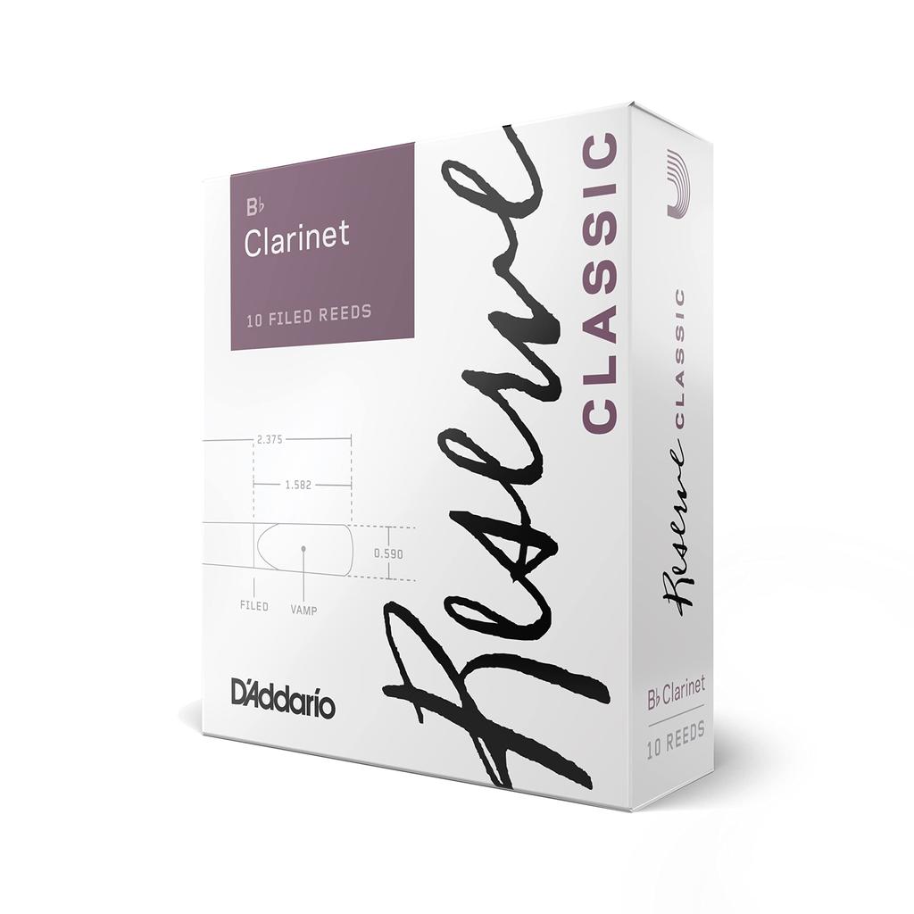 WoodWinds plátek pro Bb klarinet RESERVE CLASSIC DCT1035 10 kusů D'Addario D'Addario [Tvrdost 3,5] []