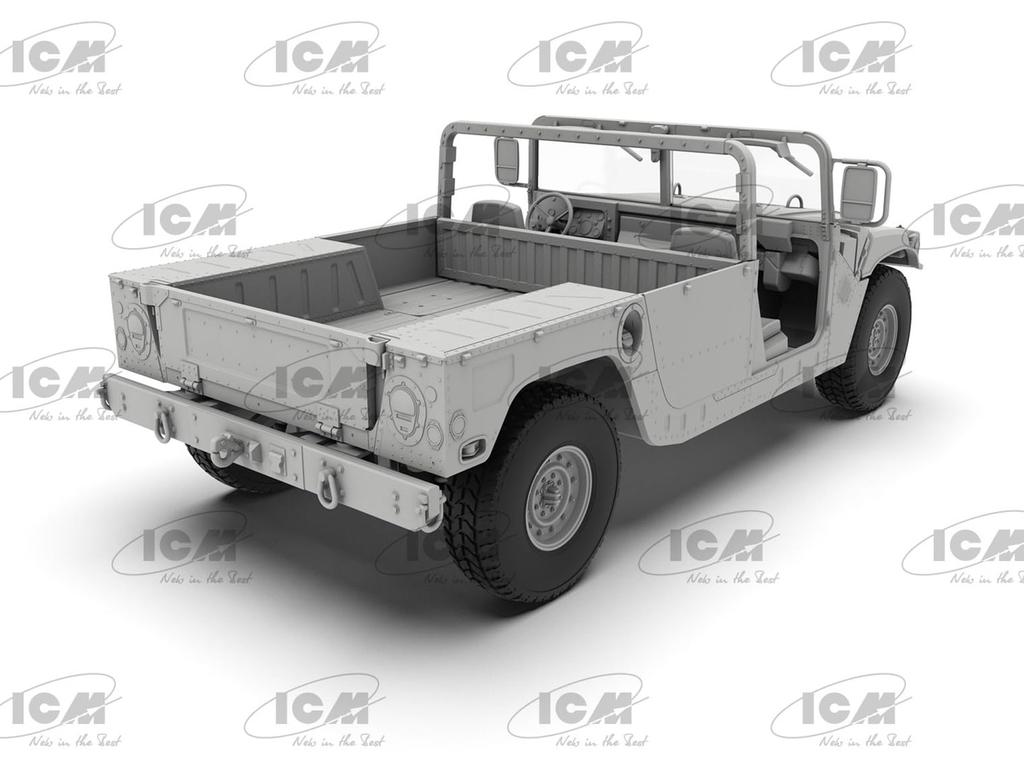 ICM American M1097A2 Humvee Plastic Model 35435 1/35 (Military Vehicle)