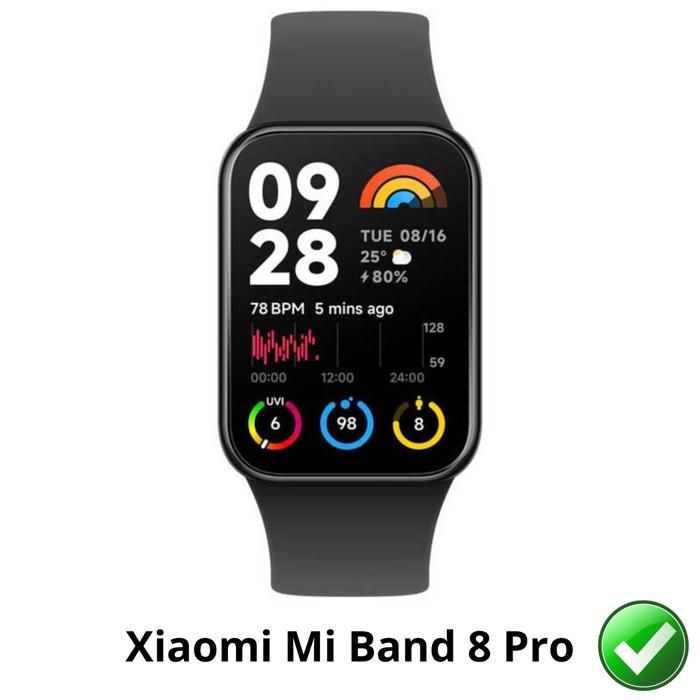 Protection écran pour Xiaomi Mi Band 8 Pro [Pack 6] Film Plastique Protecteur Résistant Ultra Mince Phonillico