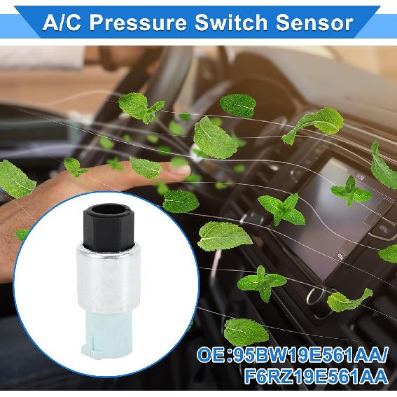 1 Pc A/C Pressure Switch Sensor for Ford F-250 F-350 F-450 Super Duty 1999-2010 Engine Air Conditioning Refrigerant Pressure Transducer