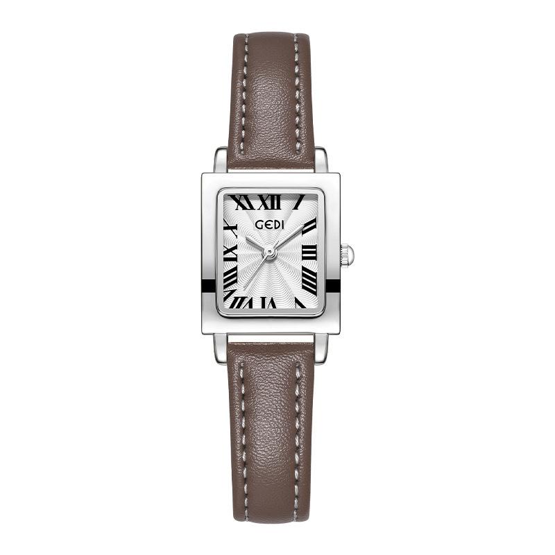 Retro Small Exquisite Small Square Watch Niche High Sense Simple Women Waterproof Quartz Watch