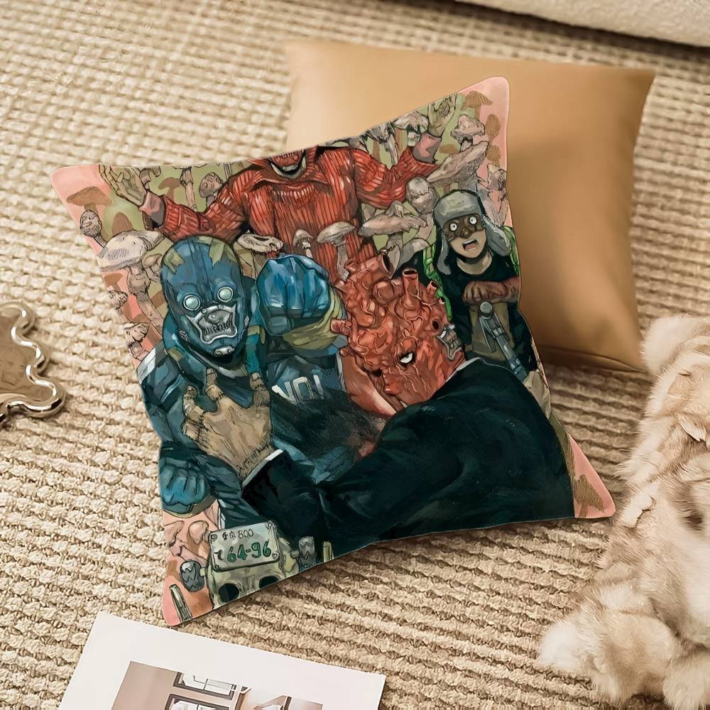 Anime D-DorohedoroS Pillow Case Anti-dustmite Invisible Zipper Sofa Bed