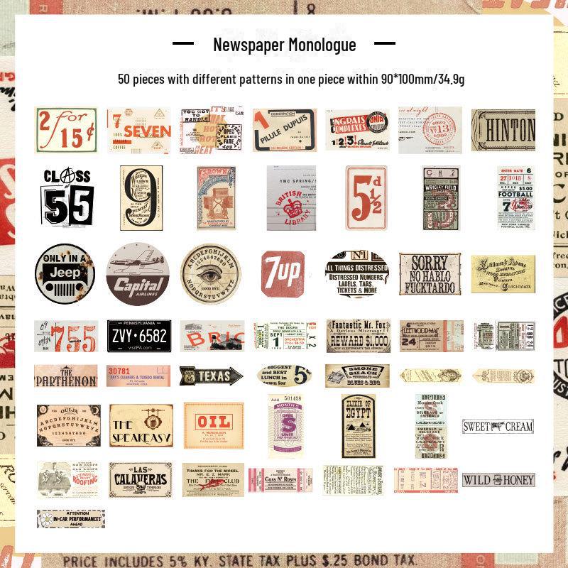 Joyful Years Retro Art Style Children's Notebook Sticker Pack