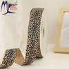 European & American Trend Leopard Print Letter Polyester Ribbed Edge Ribbon - Colorful Clothing & Home Textile Ribbon