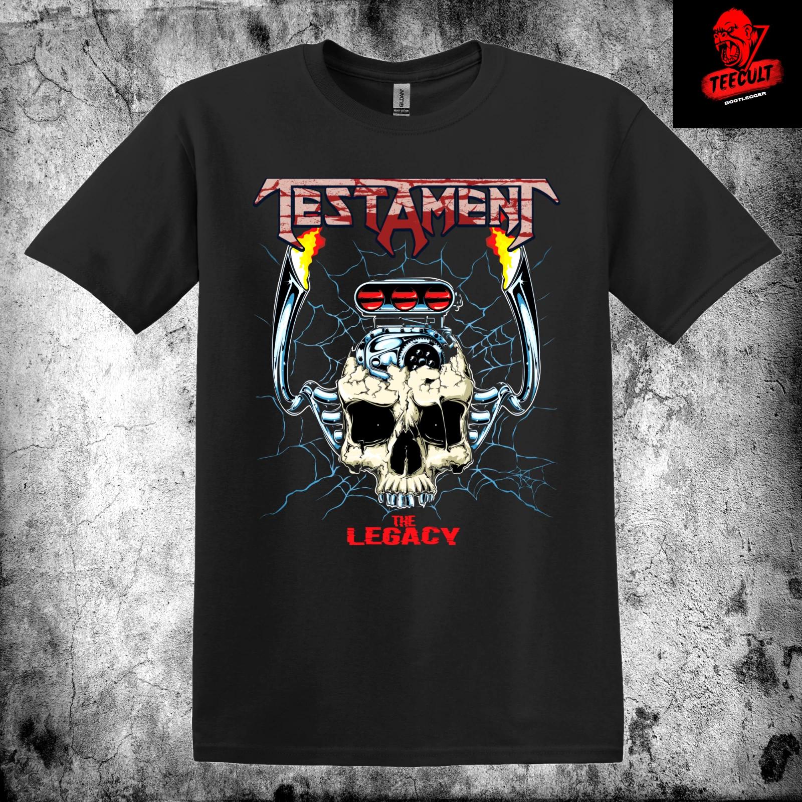 Men s and Women s T-shirts Testament The Legacy Heavy Metal Rock Unisex Heavy Cotton M