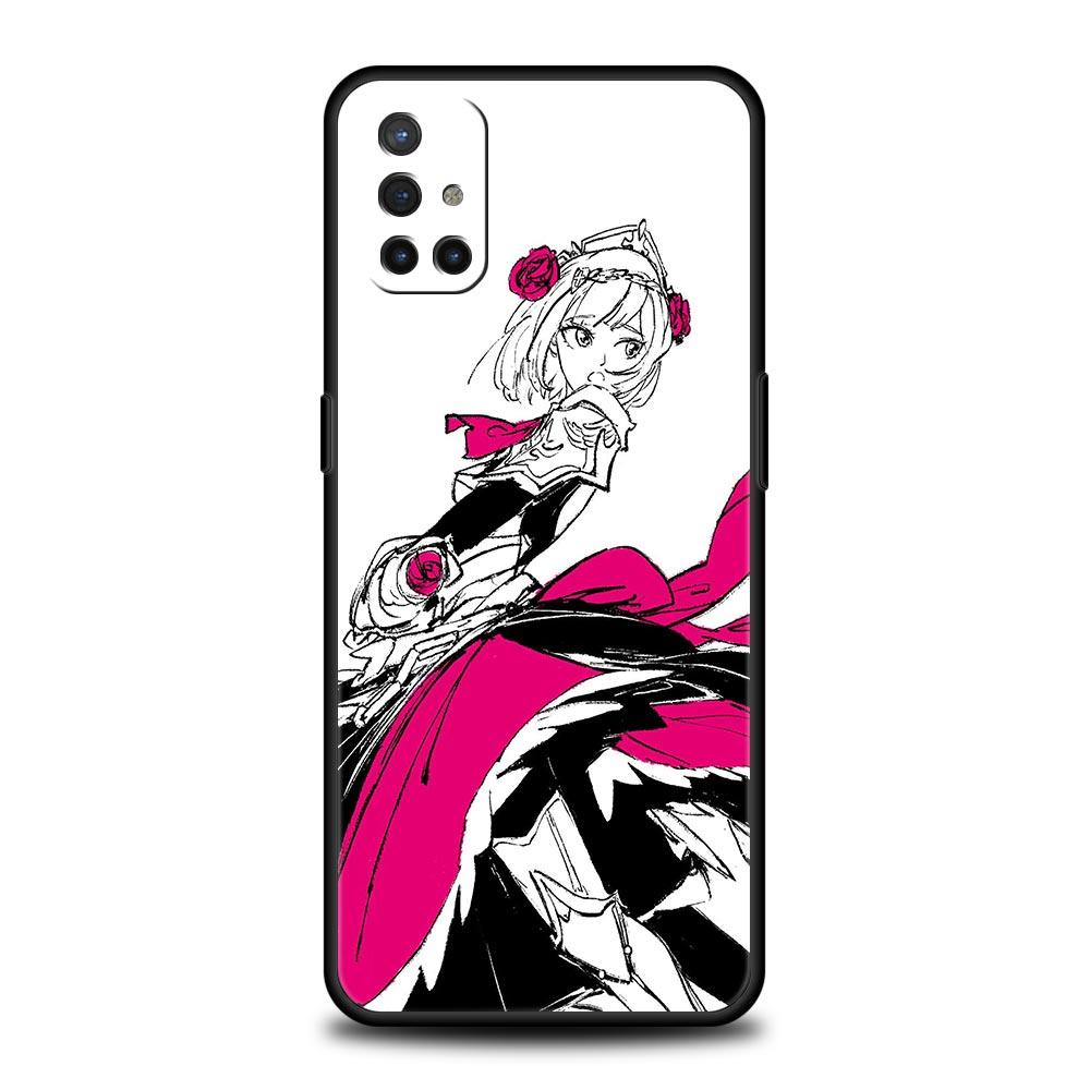 Genshin impact black and white For OnePlus 9 8 7 7T 10 Pro Phone Case for Oneplus 9RT 9R 8T Z Nord 2 N100 N200 N10 CE 5G Cover