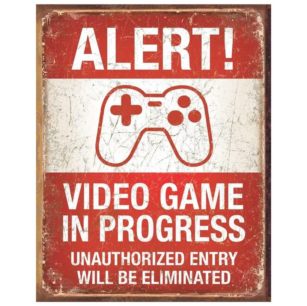 Gaming Room Metal Tin Sign Welcome Game Room Poster Bedroom Decor Iron Plate Youth Dorm Wall Plaque Decoration