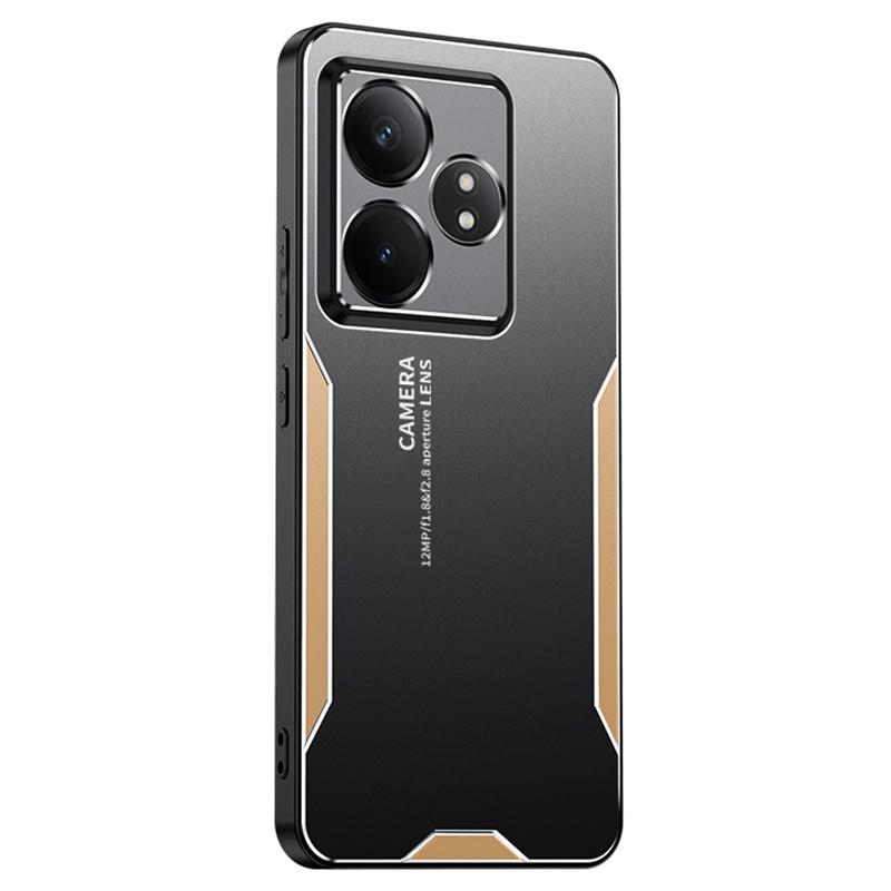 For Realme GT Neo6 SE 5G Case Aluminum Alloy+PC+TPU Anti-drop Mobile Phone Cover