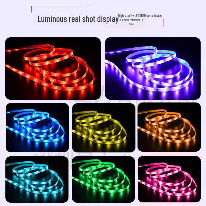 In-Stock 5V Low Voltage RGB LED Strip Light Set with Bluetooth - Ideal for TV Backlight and Atmosphere Decoration