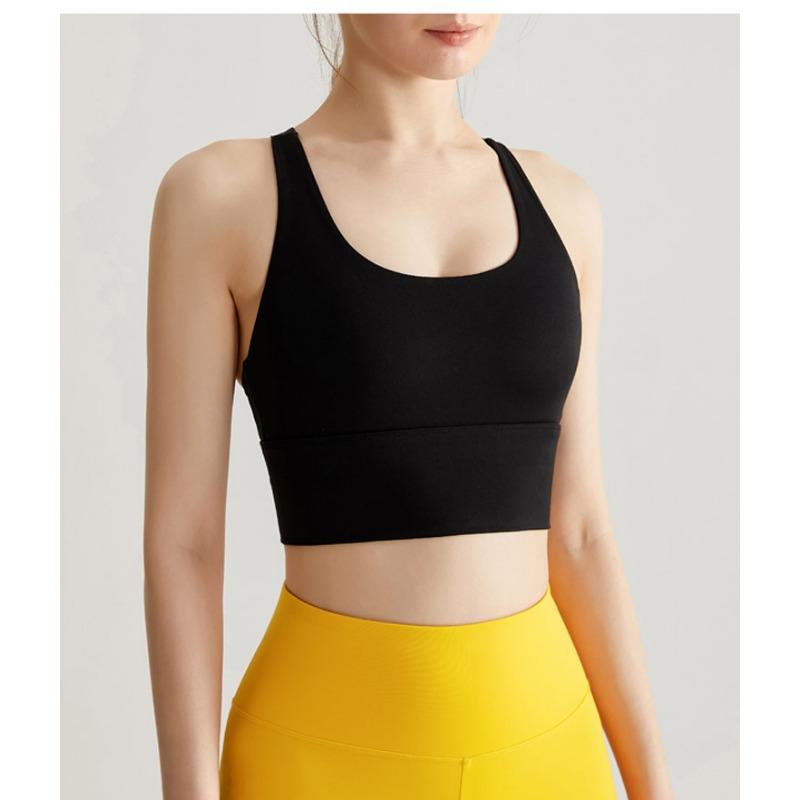 High Support Sports Bra Fixed Padded Backless Yoga Fitness Bra