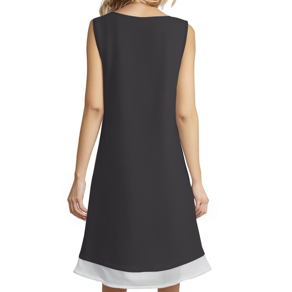 Women's Summer Casual Loose Dress Sleeveless Beach Vest Dress