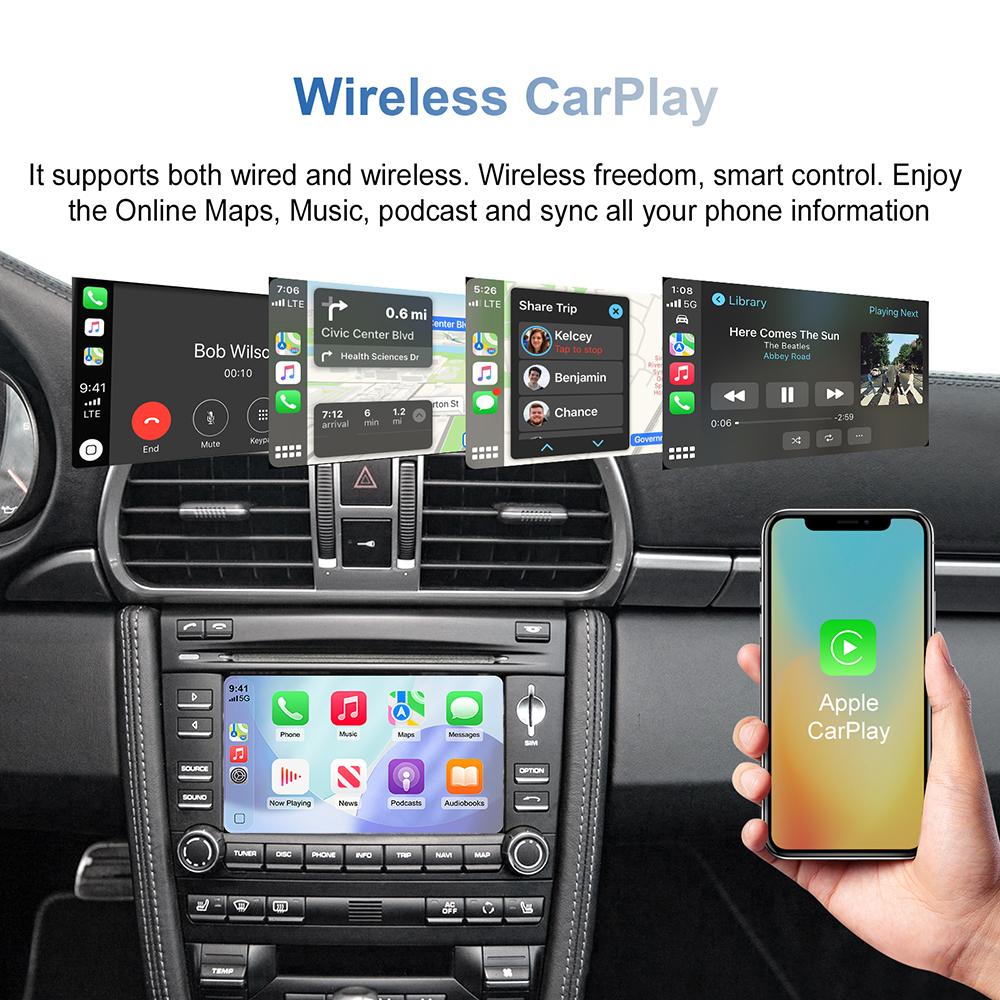 Wireless Carplay Android auto Module For Porsche PCM3.0 Panamera Cayenne Cayman Boxster 911 2009 2010 2011 2012