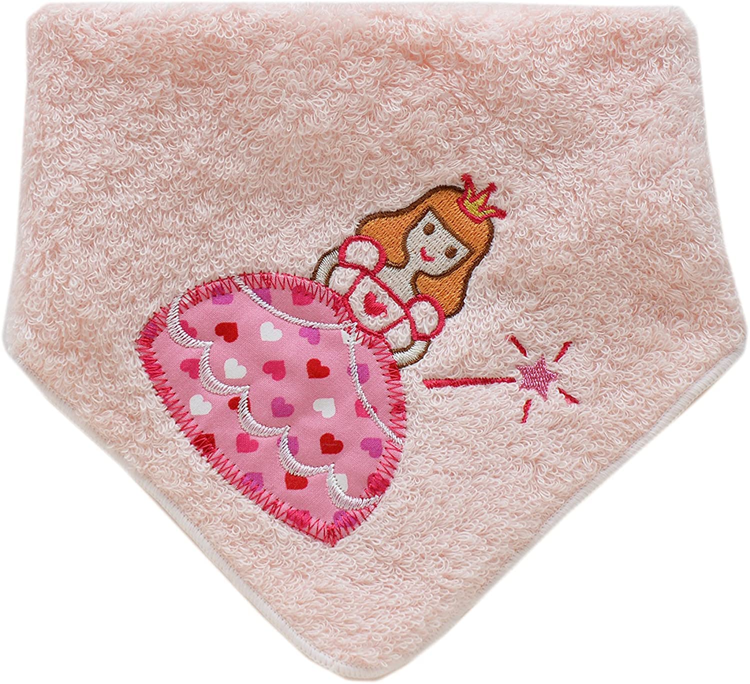 

Fluffy and soft Imabari towel and princess Fun and energetic pop safe for easy to Made in [Emplet Veil] bib, 2-way handkerchief, bib, 24x24cm, orange.