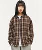 SIGNATURE Crop Check Shirt [Brown]