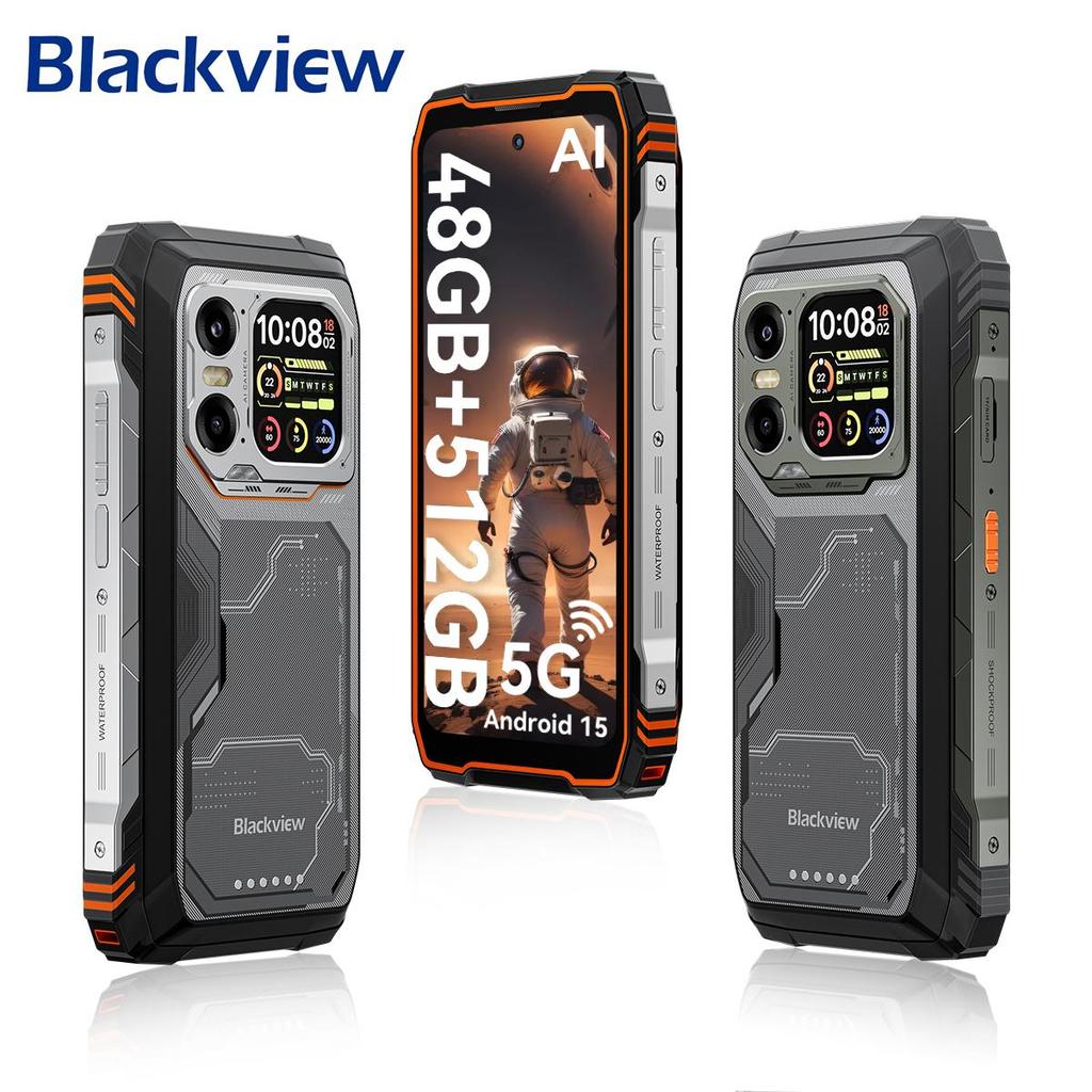 Blackview XPLORE 1 Odolný telefon Dimensity 7050 Android 15  (16 GB + 32 GB) RAM 512GB ROM 6.78 palcový 120Hz displej 20000mAh