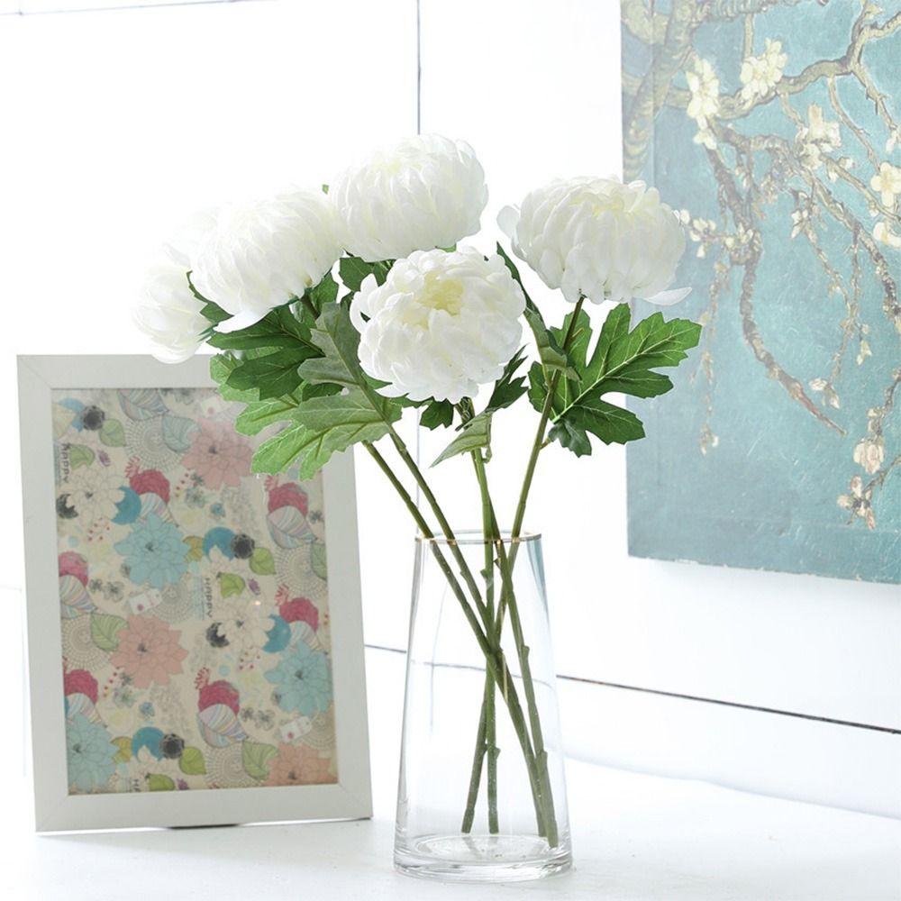 DIY Lifelike Chrysanthemum Multicolor Faux Flower Creative Artificial Flower  Gift