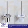 WC štětka z nerezové oceli 304 se skleněnou základnou - Čisticí sada hotelové kvality