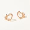 METROCITY JEWELRY Cuore Sterling Silver Rose Earrings A231SE0004RPQ