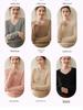 Women's V-neck Cashmere Knit Sweater - Versatile Autumn/Winter Warm Base Layer