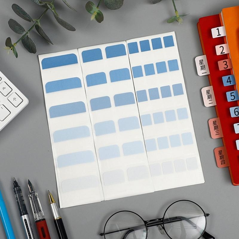 Adhesive Index Sticker 60/120/240Pcs PET Index Labels Reading Note Book Page Markers for Notebook Planner Calendar Book
