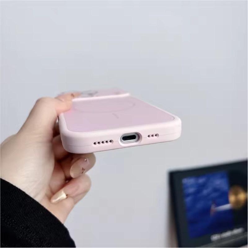 Large Window Liquid Silicone For Magsafe Magnetic Case For iPhone 17 16 15 14 13 Pro Max Camera Protection Shockproof Soft Cover