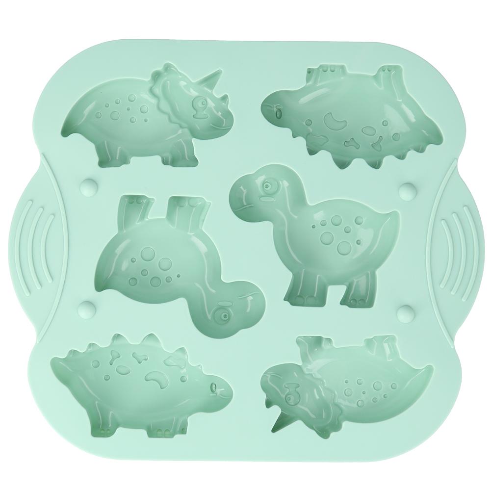 Moule à Gâteau 6 Cavités Forme Animale Moule en Silicone DIY Chocolat Dessert Pudding Moule de Fabrication Cuisine